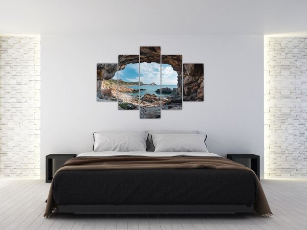 Kép - Barlang a tenger mellett (150x105 cm)