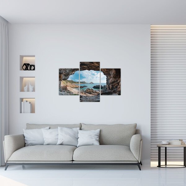 Kép - Barlang a tenger mellett (90x60 cm)