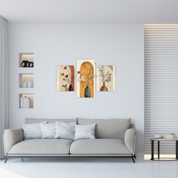 Kép - Vázák boltívekben (90x60 cm)
