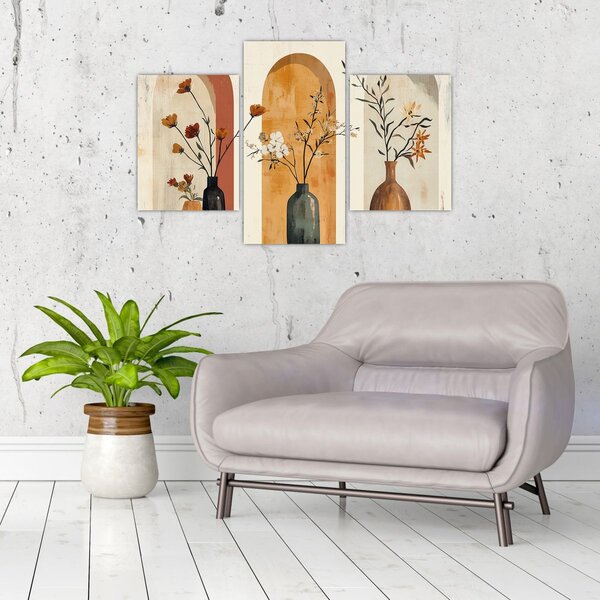Kép - Vázák boltívekben (90x60 cm)