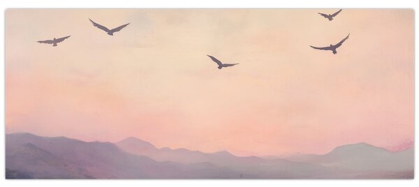 Kép - Madárcsapat II. (120x50 cm)