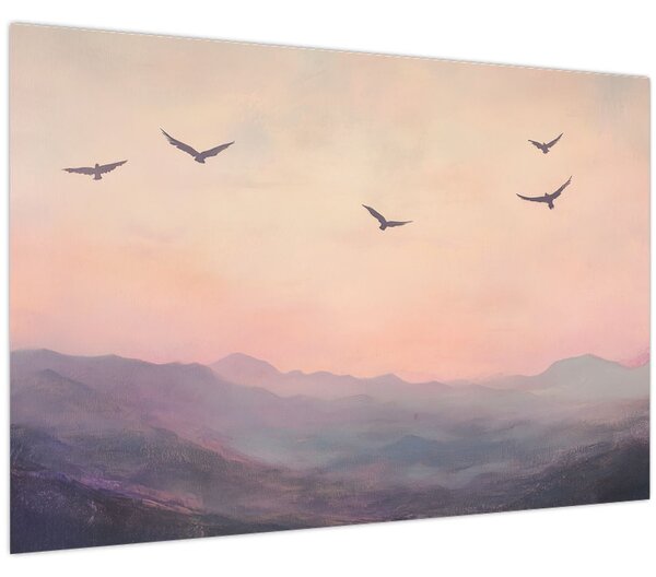 Kép - Madárcsapat II. (90x60 cm)
