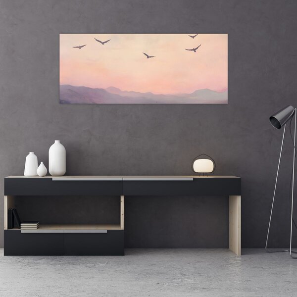 Kép - Madárcsapat II. (120x50 cm)