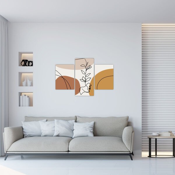 Kép - Boho formák (90x60 cm)