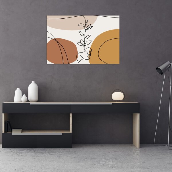 Kép - Boho formák (90x60 cm)