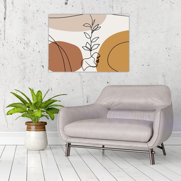 Kép - Boho formák (70x50 cm)