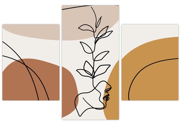 Kép - Boho formák (90x60 cm)