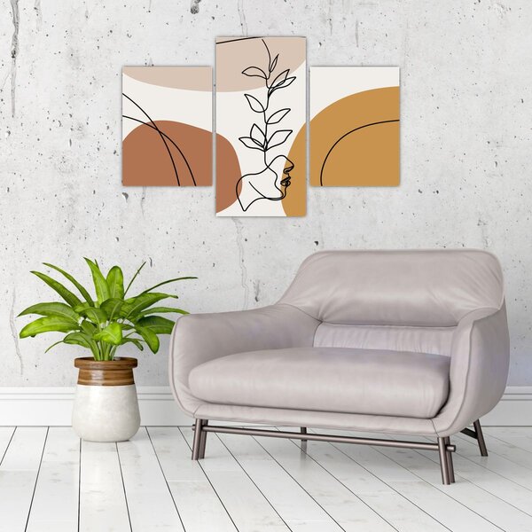 Kép - Boho formák (90x60 cm)