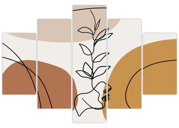 Kép - Boho formák (150x105 cm)