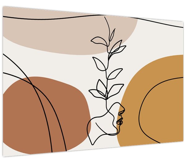 Kép - Boho formák (90x60 cm)
