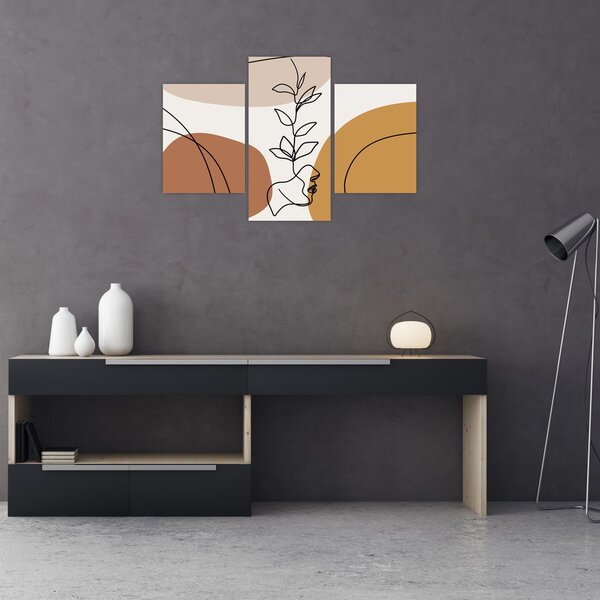 Kép - Boho formák (90x60 cm)
