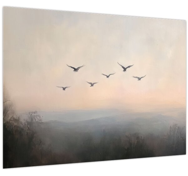 Kép - Madárcsapat (70x50 cm)