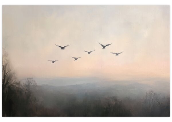 Kép - Madárcsapat (90x60 cm)