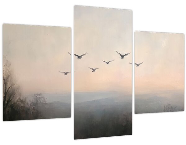 Kép - Madárcsapat (90x60 cm)