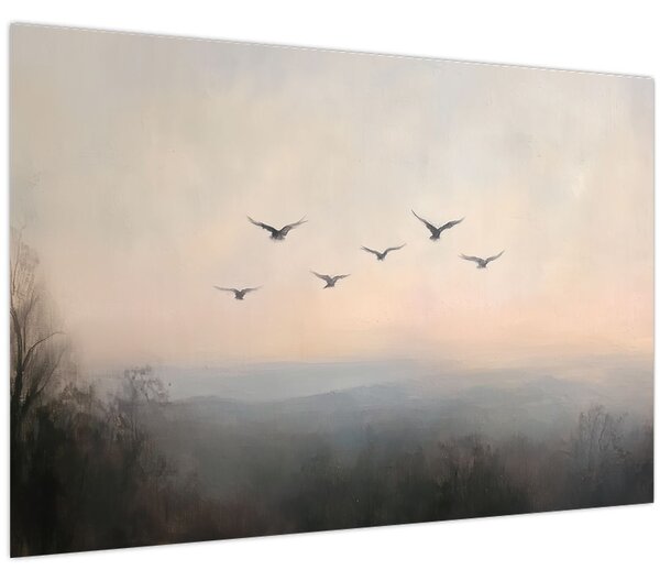 Kép - Madárcsapat (90x60 cm)