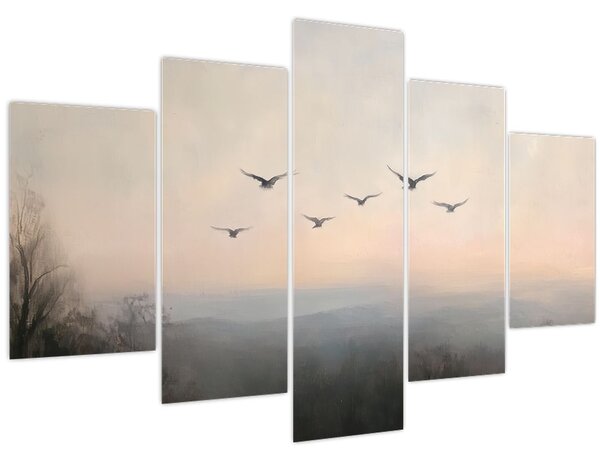 Kép - Madárcsapat (150x105 cm)