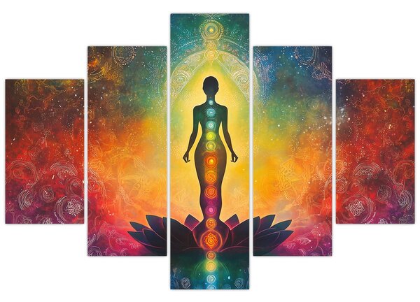 Kép - Nő és csakrák (150x105 cm)