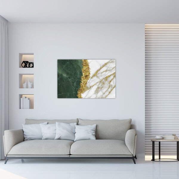 Kép - Zöld márvány N⁰1 (90x60 cm)