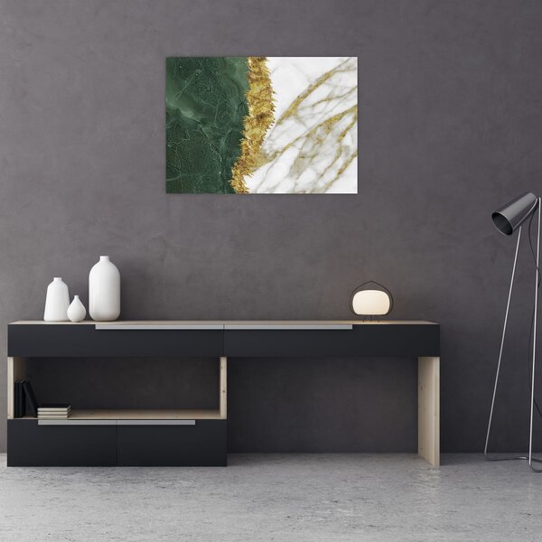 Kép - Zöld márvány N⁰1 (70x50 cm)