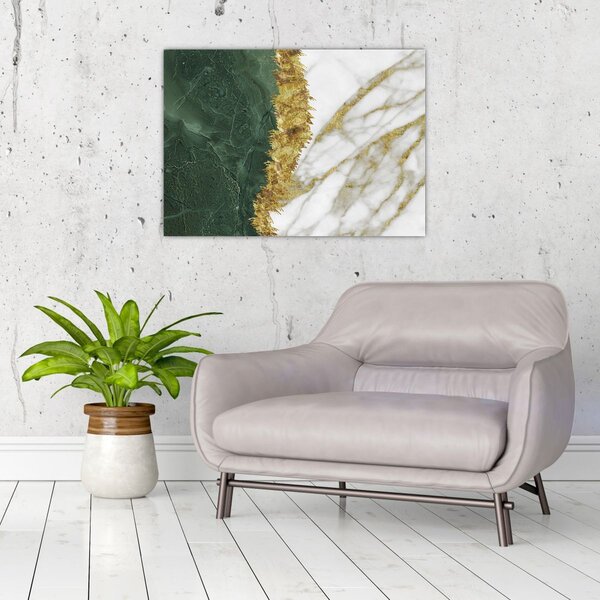 Kép - Zöld márvány N⁰1 (70x50 cm)