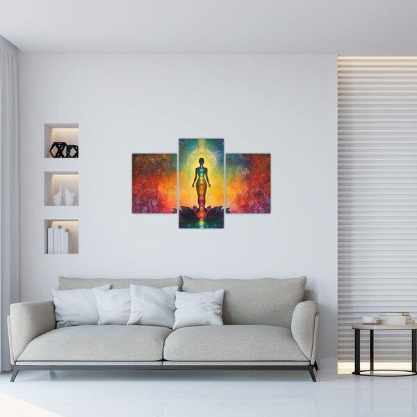 Kép - Nő és csakrák (90x60 cm)