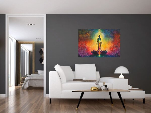Kép - Nő és csakrák (90x60 cm)