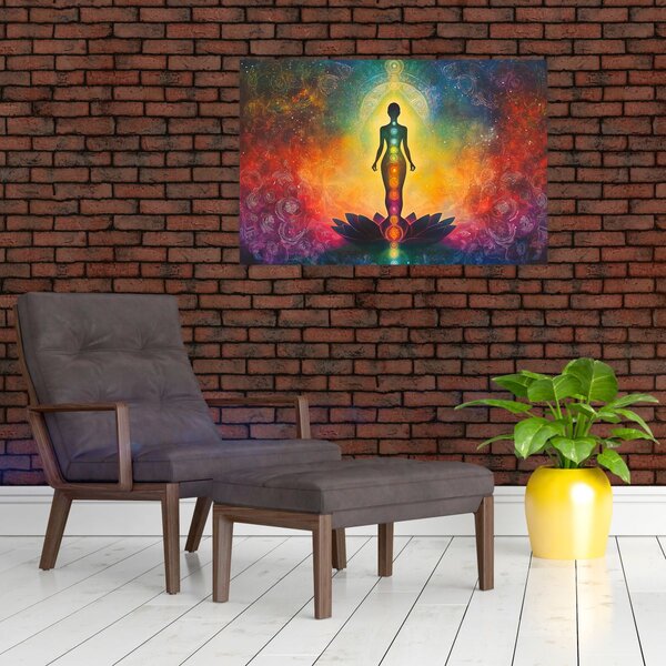 Kép - Nő és csakrák (90x60 cm)