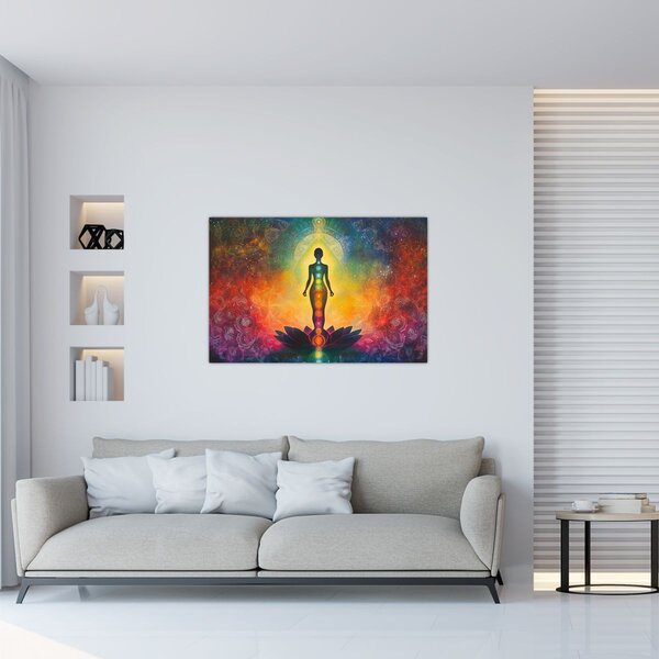 Kép - Nő és csakrák (90x60 cm)