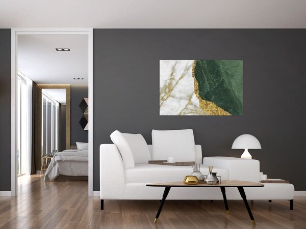 Kép - Zöld márvány N⁰3 (90x60 cm)