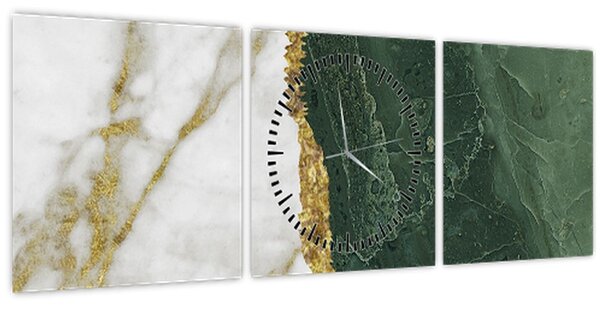 Kép - Zöld márvány N⁰3 (órával) (90x30 cm)