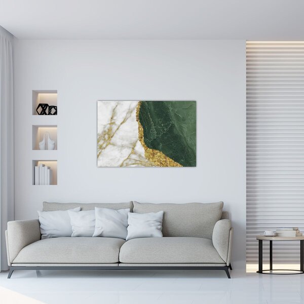 Kép - Zöld márvány N⁰3 (90x60 cm)
