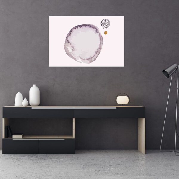Kép - Lila minimalizmus N⁰4 (90x60 cm)