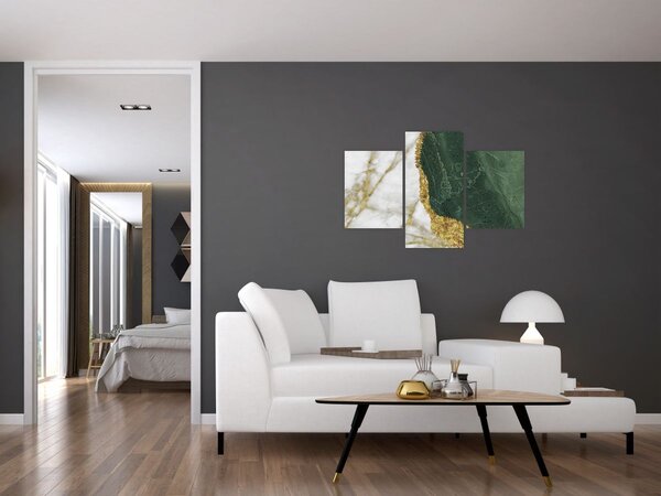 Kép - Zöld márvány N⁰3 (90x60 cm)