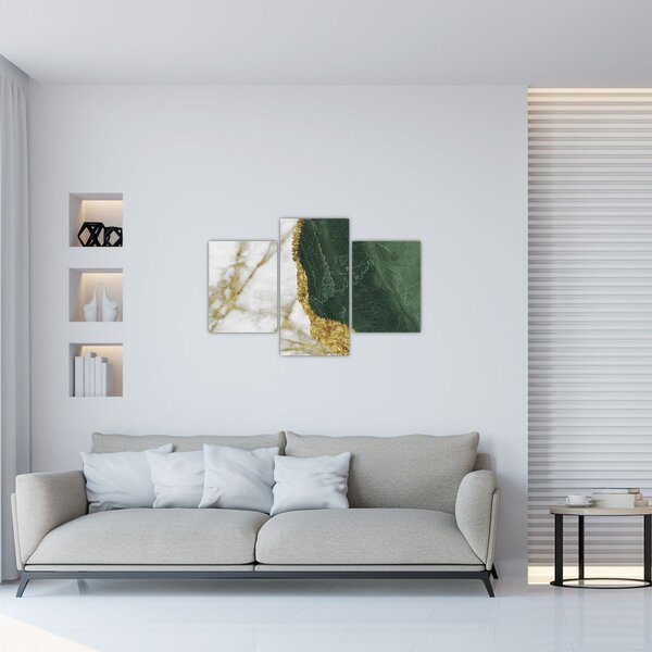 Kép - Zöld márvány N⁰3 (90x60 cm)