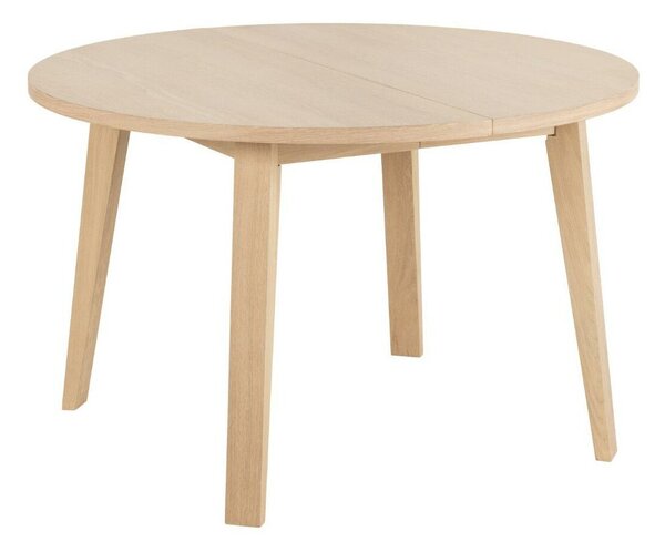 Asztal Oakland C108, Fényes fa, 75cm, Laminált forgácslap, Természetes fa furnér, Váz anyaga