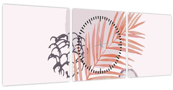 Kép - Lila minimalizmus N⁰3 (órával) (90x30 cm)