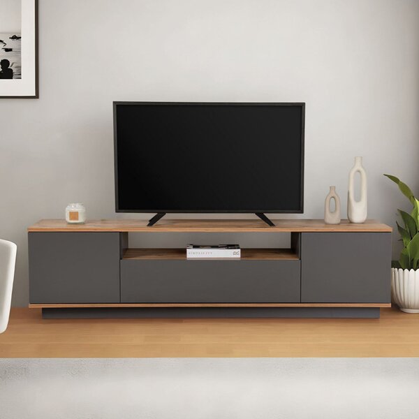 Veramont TV-állvány, antracit-atlanti fenyő, 180 cm