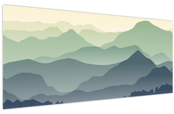 Kép - Forest Mountain (120x50 cm)