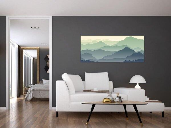 Kép - Forest Mountain (120x50 cm)