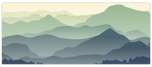 Kép - Forest Mountain (120x50 cm)