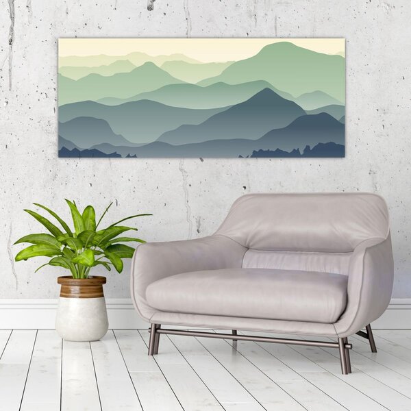 Kép - Forest Mountain (120x50 cm)
