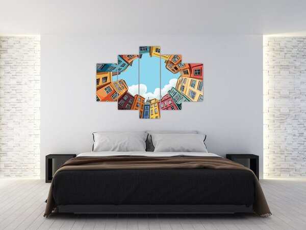 Kép - Házak között (150x105 cm)