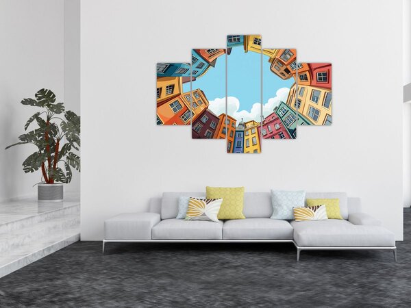 Kép - Házak között (150x105 cm)