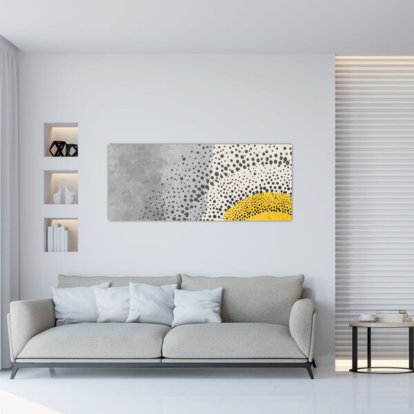 Kép - N⁰3 strand absztrakt festménye (120x50 cm)