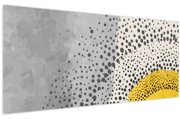 Kép - N⁰3 strand absztrakt festménye (120x50 cm)