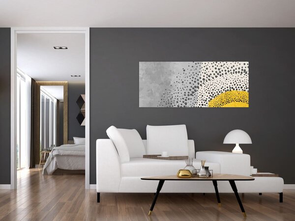 Kép - N⁰3 strand absztrakt festménye (120x50 cm)