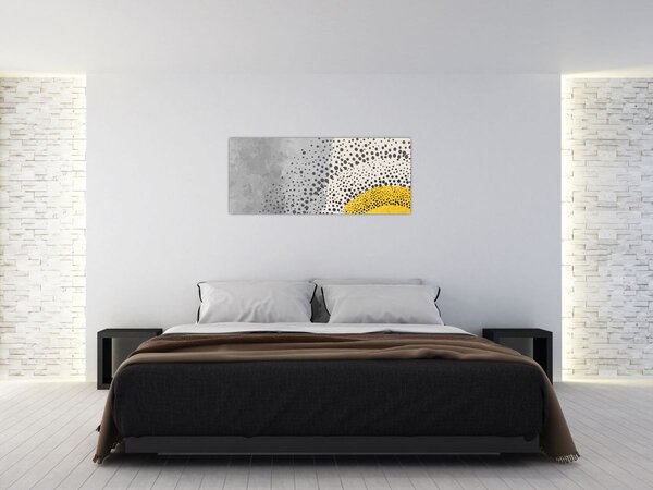 Kép - N⁰3 strand absztrakt festménye (120x50 cm)