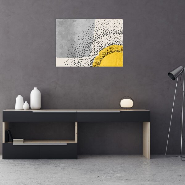 Kép - N⁰3 strand absztrakt festménye (70x50 cm)