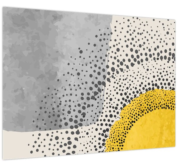 Kép - N⁰3 strand absztrakt festménye (70x50 cm)