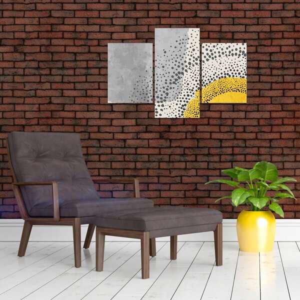 Kép - N⁰3 strand absztrakt festménye (90x60 cm)